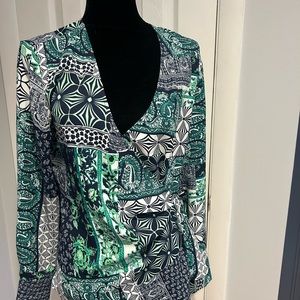 Loft wrap tie top. Size M